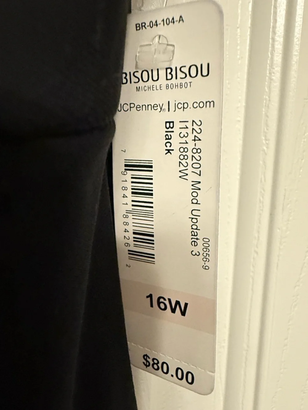 NWT Bisou Bisou Black Tiered Cockatil Dress 16W